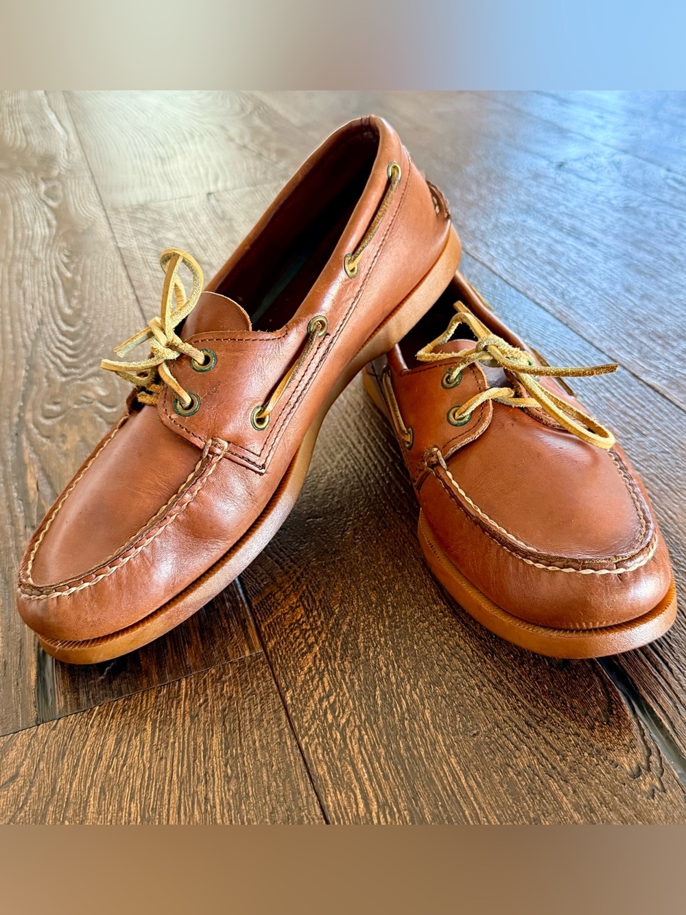 Sperry Men's Tan Leather Classic Boat Shoes